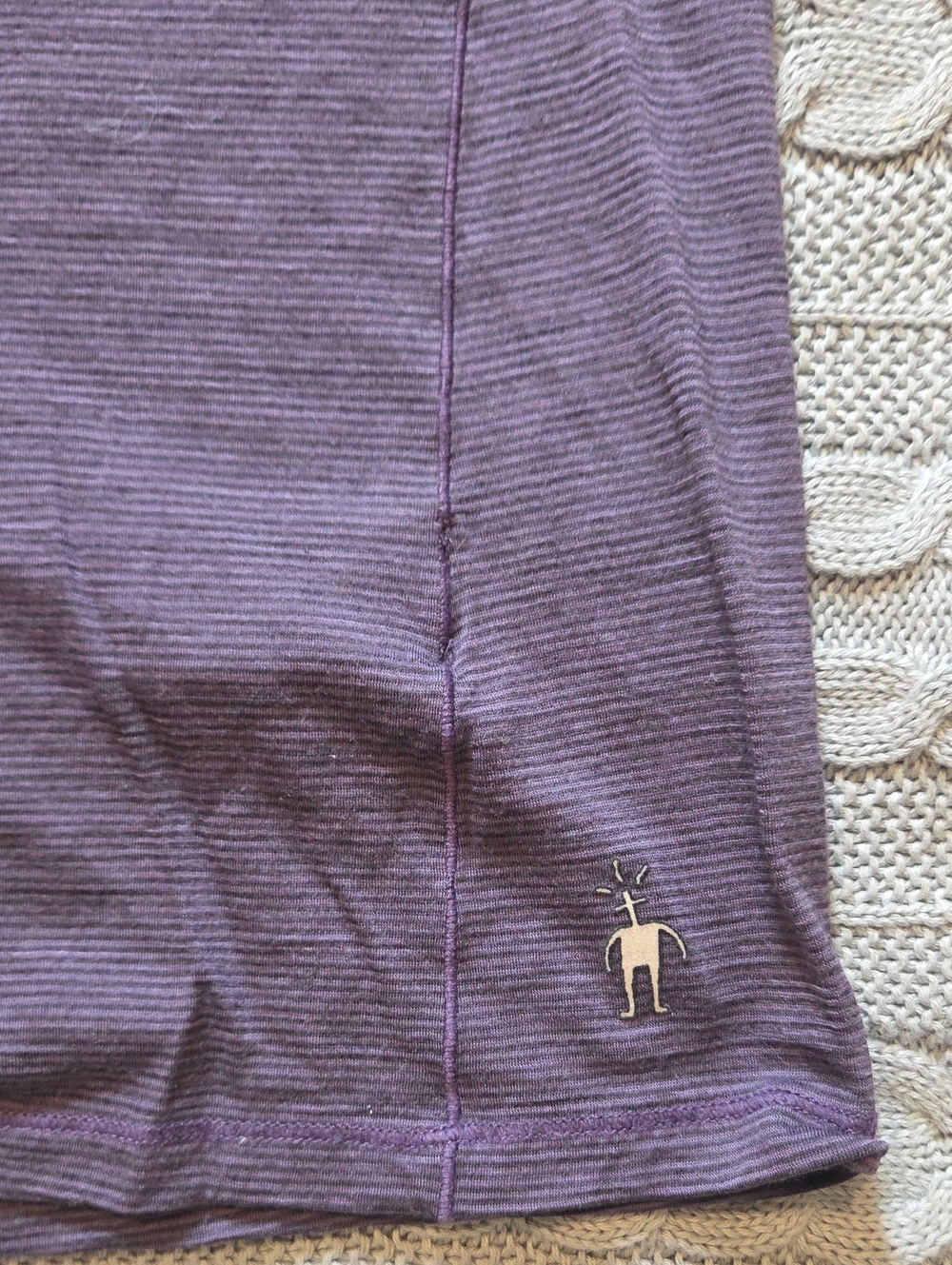 Smartwool Classic T-Shirt Womens Large Purple Short Sleeve All-Season 100 Merino - Picture 4 of 7
